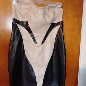 Fashion Nova Elegant Cream Dress